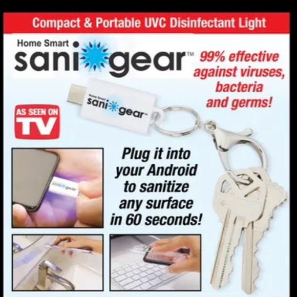 Home Smart Sani Gear Portable Sanitizing UVC Light Sealed Pack - Picture 4 of 6
